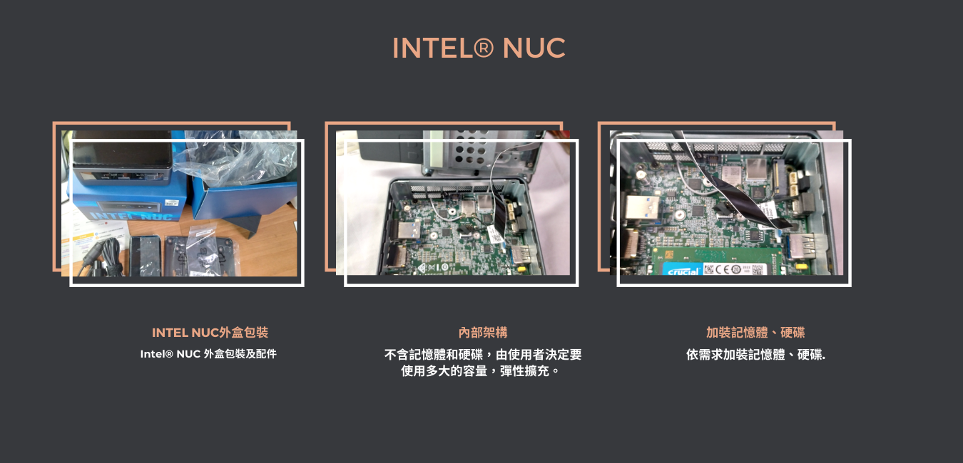 INTEL NUC組裝